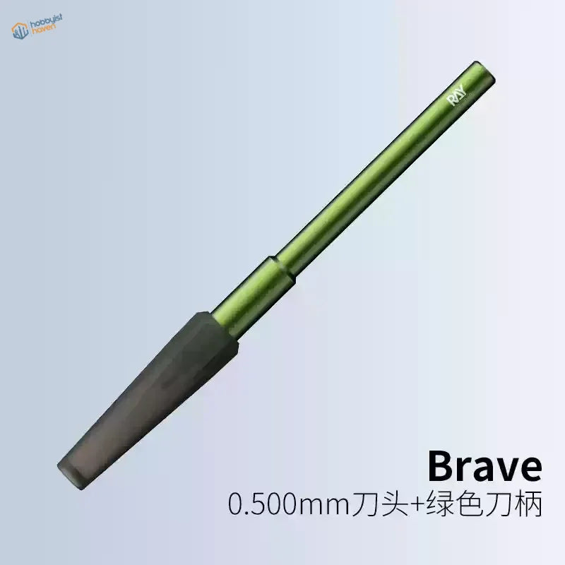 Green ray 0.500mm precision tungsten carving chisel with green handle