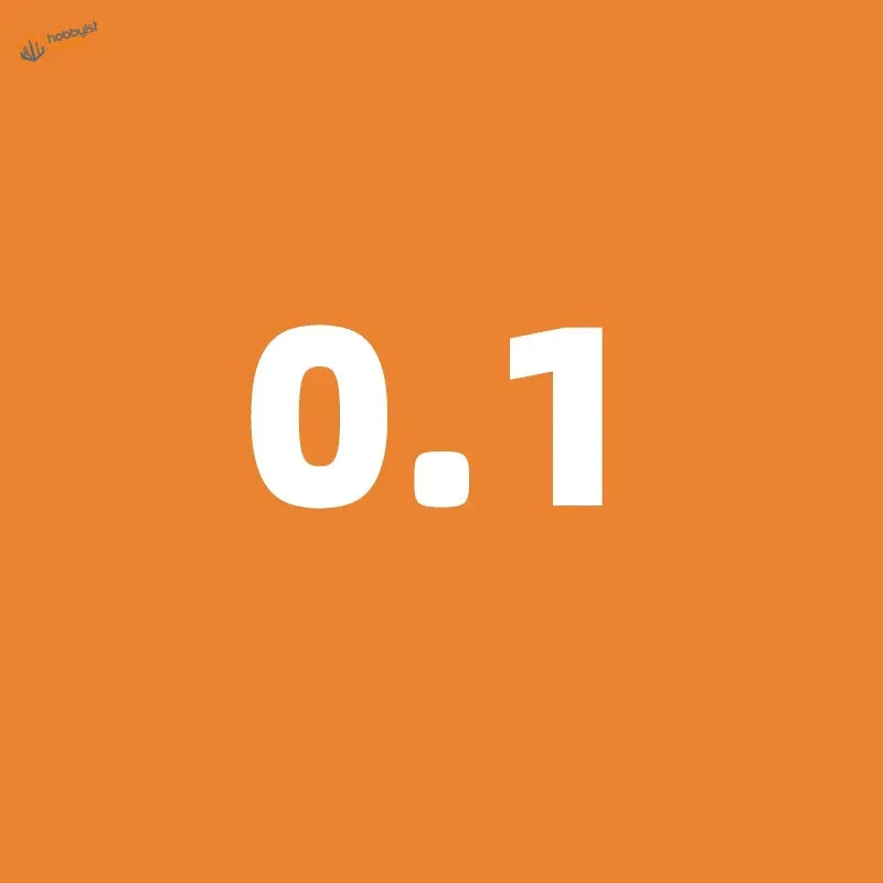 0.1 numeral on orange background of 0.1~1.0mm ceramic engraving knife