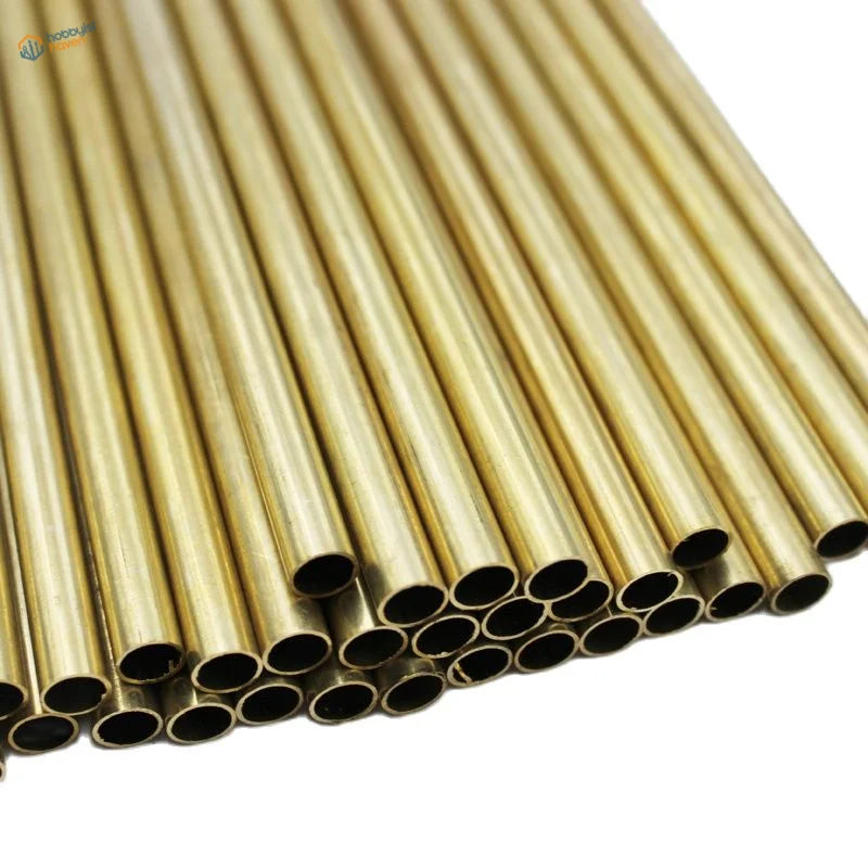 Polished golden brass tube 0.8-11mm for scale modeling tools
