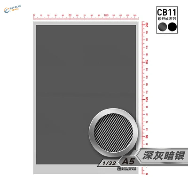 Carbon fiber simulating decal mesh filter with silver rim