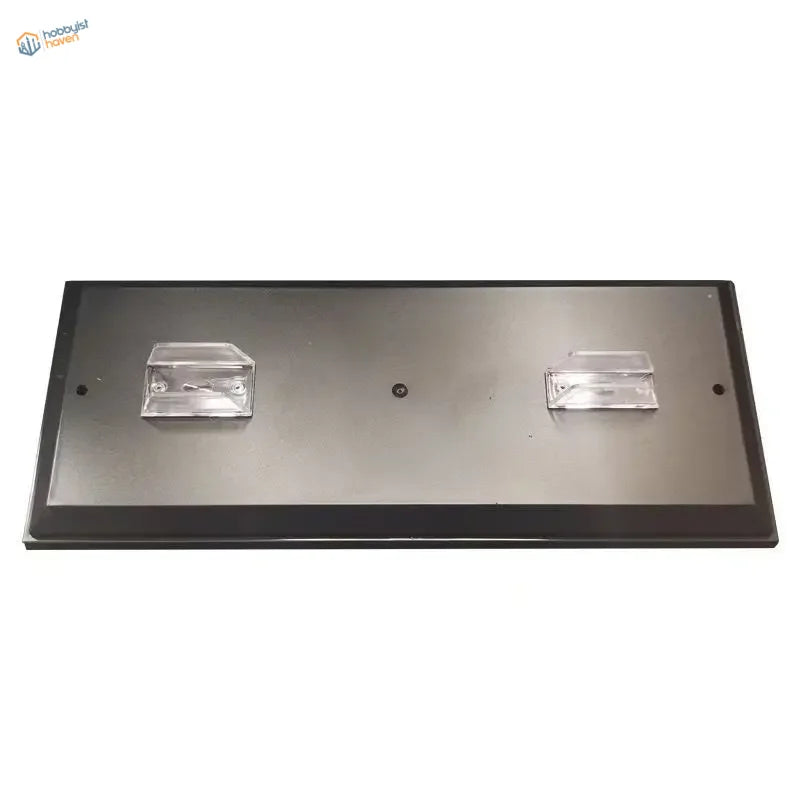 Black rectangular dual LED light for 1/12 motorcycle display stand