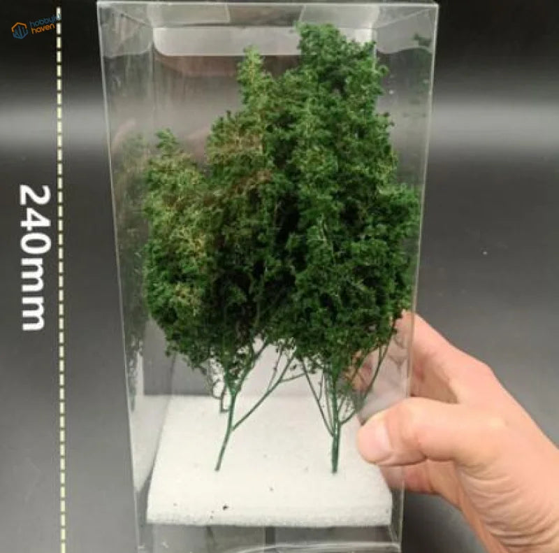 Clear acrylic case with 1/35 1/48 1/16 dense tree models for scale modeling tools