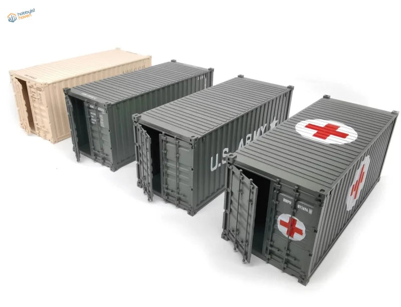 1/35 gray U.S. 20ft container model kit product display
