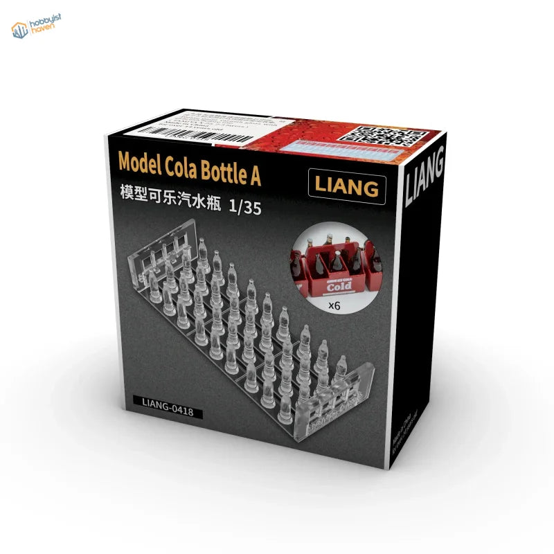 Liang 1/35 coke bottles scale modeling tools in clear packaging