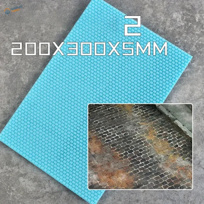 Blue textured rubber foam panels 200x300x5mm for 1/35 scale modeling