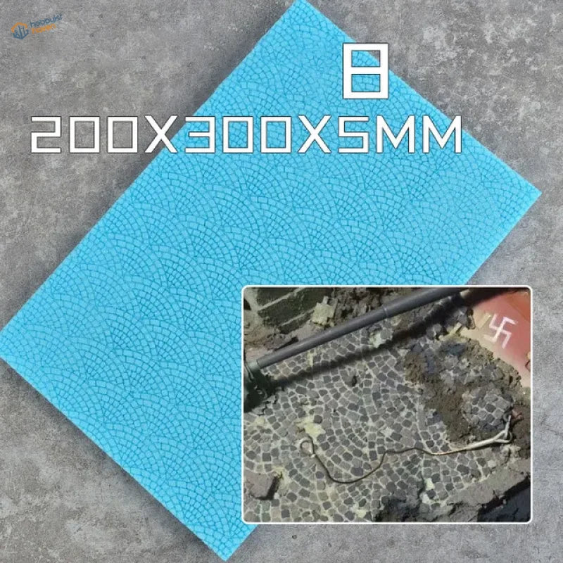 Blue crackled mosaic foam panels tile sheet 200x300x5mm for scale modeling tools