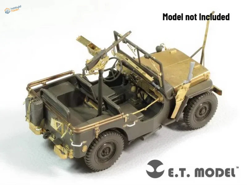 Detailed 1/35 PE metal parts for Tamiya Jeep Willys model kit