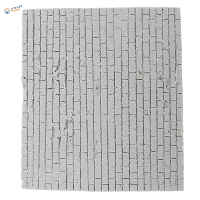 1/35 resin brick wall with gray concrete textured weathered bricks