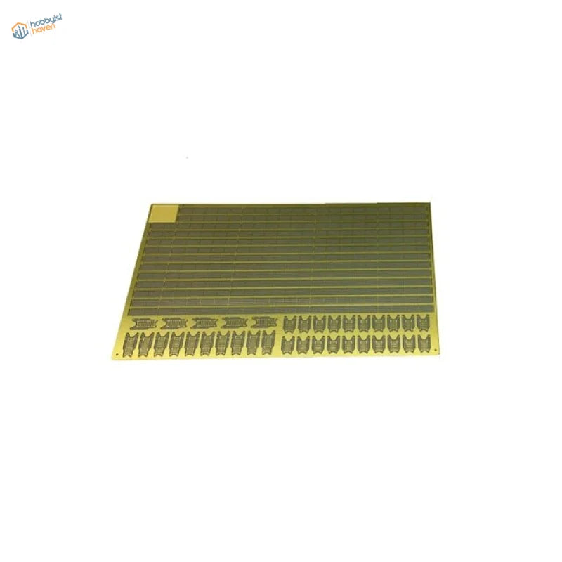 1/350 photo-etched universal three-section handrails in gold metal sheet