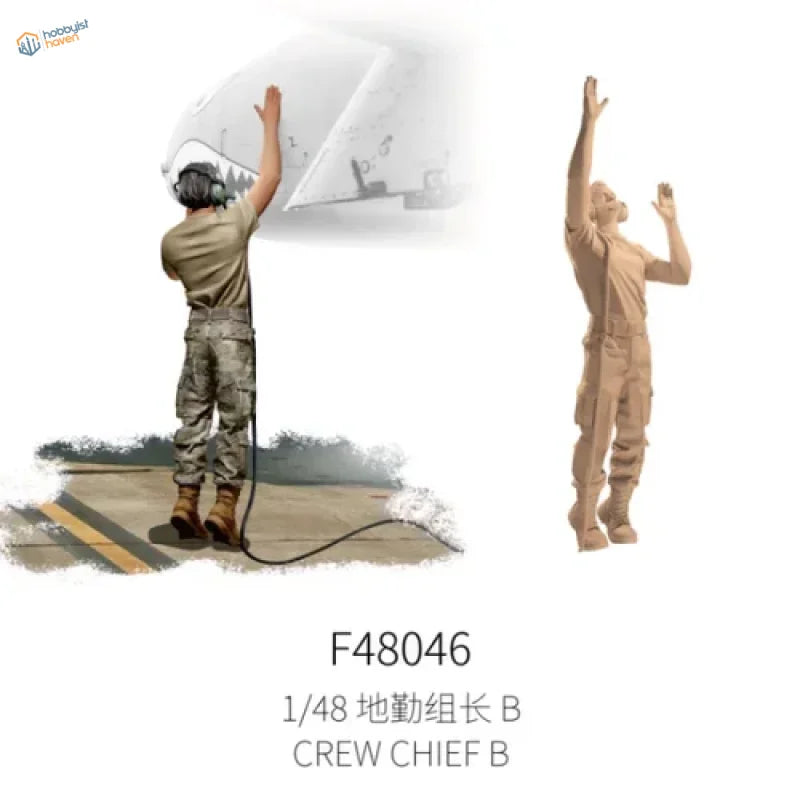 1/48 scale model of U.S. modern ground crew