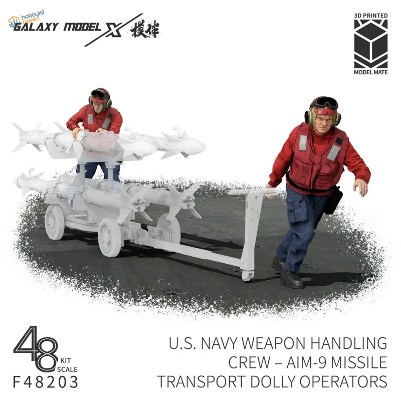 1/48 US Navy AIM-9 Missil Dolly Crew