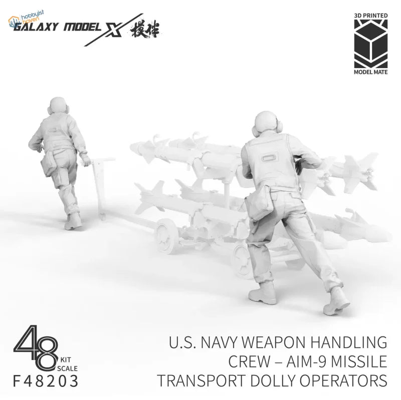1/48 US Navy AIM-9 Missil Dolly Crew