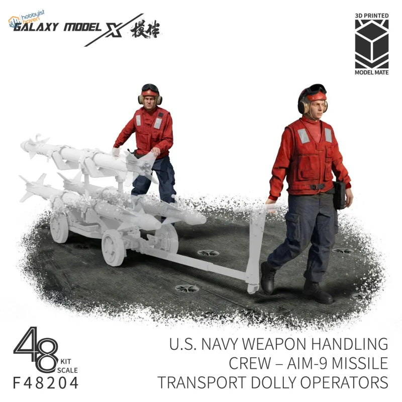 1/48 US Navy AIM-9 Missil Dolly Crew