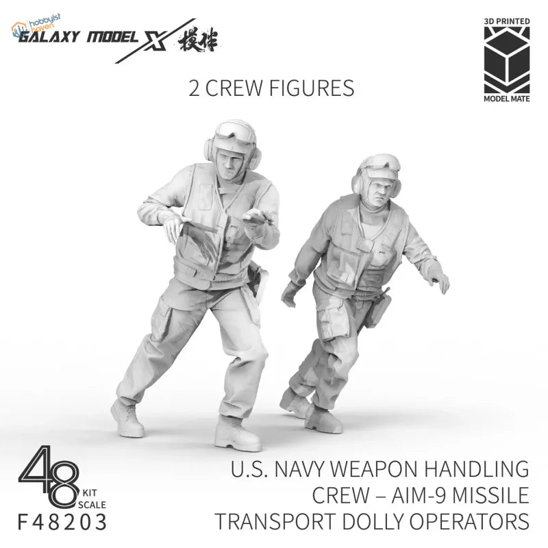 1/48 US Navy AIM-9 Missil Dolly Crew
