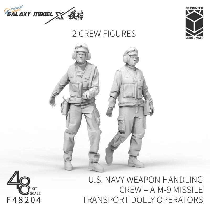 1/48 US Navy AIM-9 Missil Dolly Crew