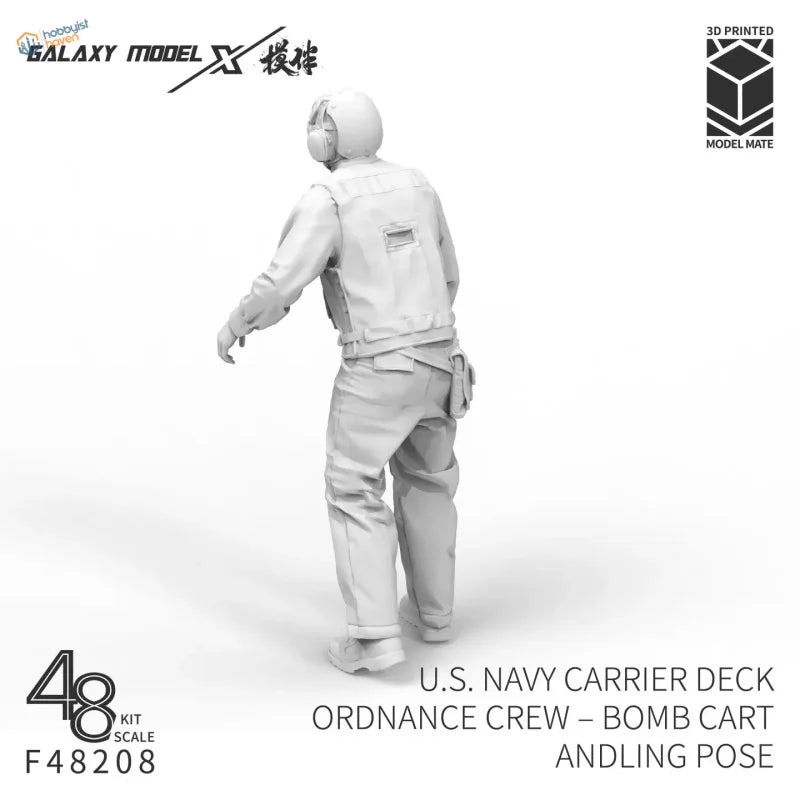 Figura del personale di coperta della portaerei della Marina degli Stati Uniti in scala 1/48
