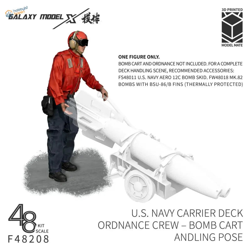 Figura del personale di coperta della portaerei della Marina degli Stati Uniti in scala 1/48