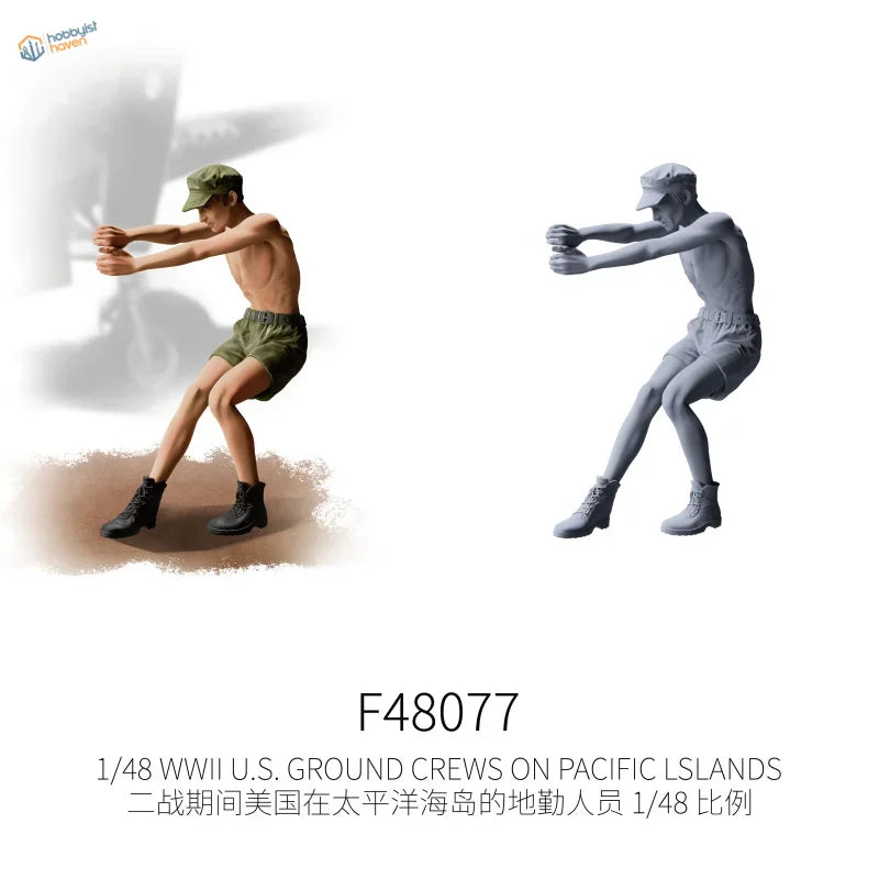 1/48 scale WWII US Pacific ground crew model (10 available)