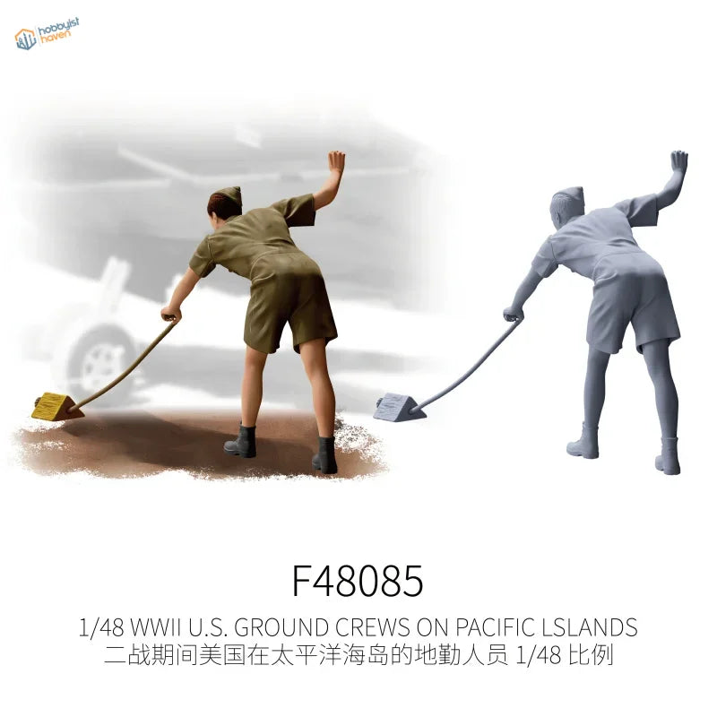 1/48 scale WWII US Pacific ground crew model (10 available)