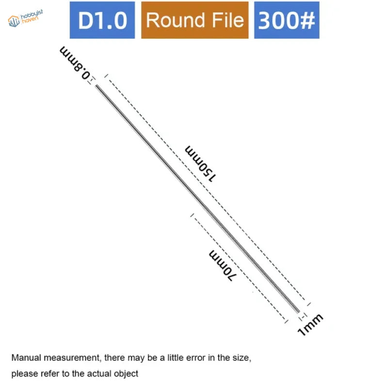 300# 150mm cylindrical diamond file with polished silver finish