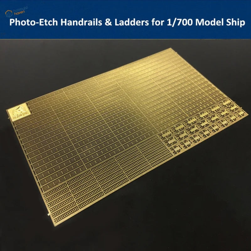 1/700 photo-etched golden railings and stairs for scale modeling tools