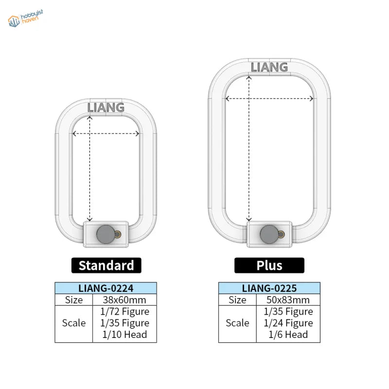 White Liang-0224/0225 D-ring connectors for 1/72-1/24 figure holder painting