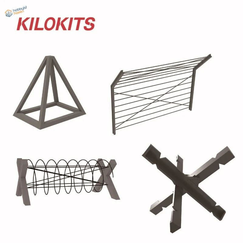 Gray wooden pyramid 1/72 military anti-tank obstacles with diagonal beams