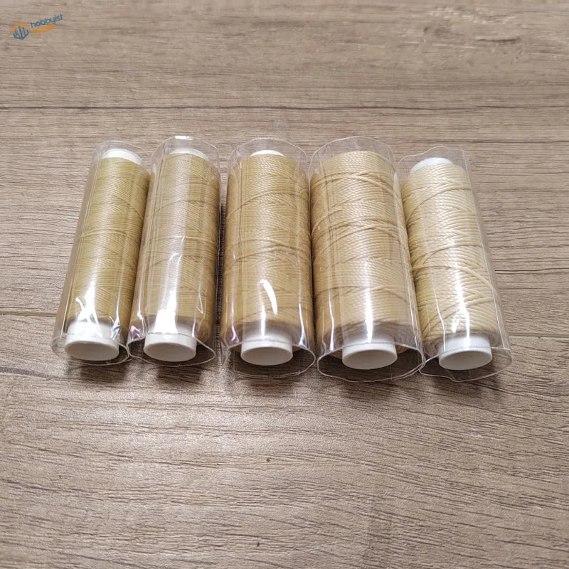 Five spools of 0.35-0.8mm beige rope for scale modeling tools