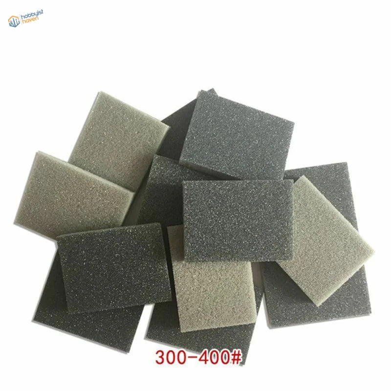 Pile of 10/20pcs sanding sponges #300-#1500 grit for scale modeling