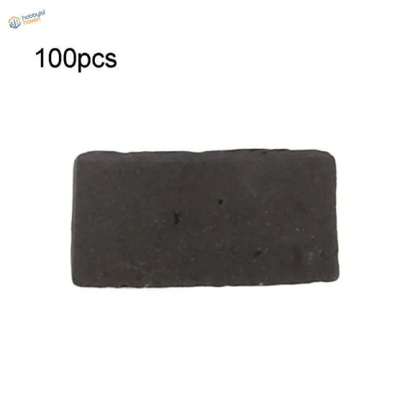 Black rectangular rubber eraser for 1/16 1/35 scale modeling miniature bricks