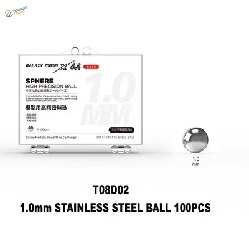 1.0mm polished stainless steel ball for paint mixing in scale modeling