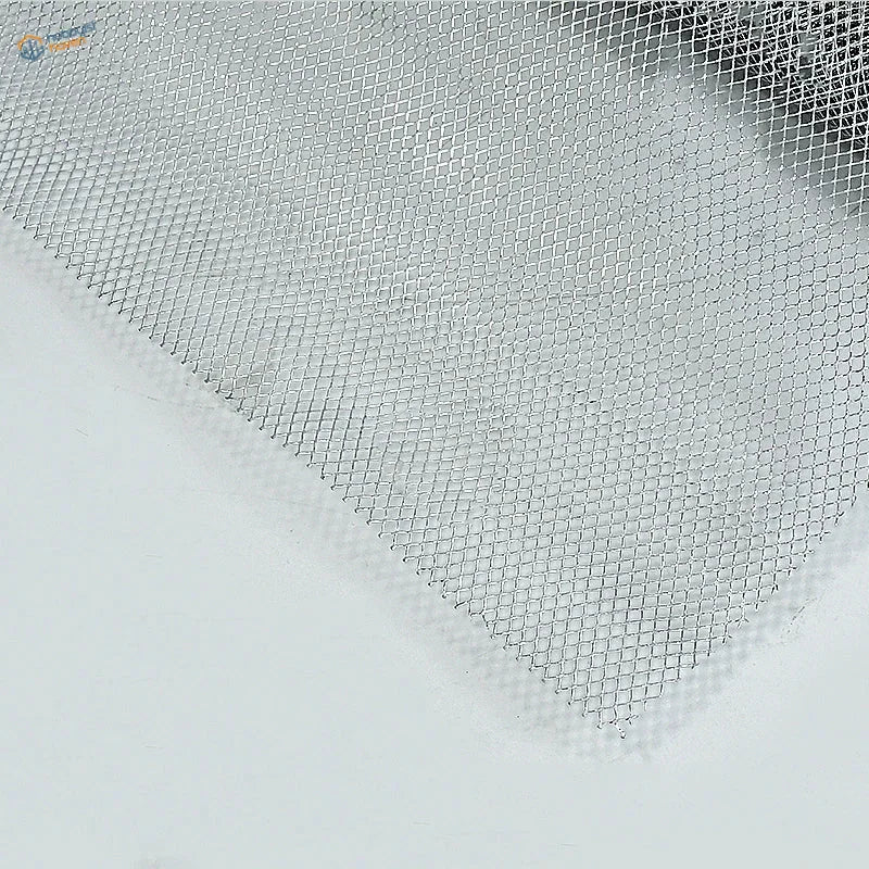100x20cm stainless steel mesh with fine silver diamond pattern
