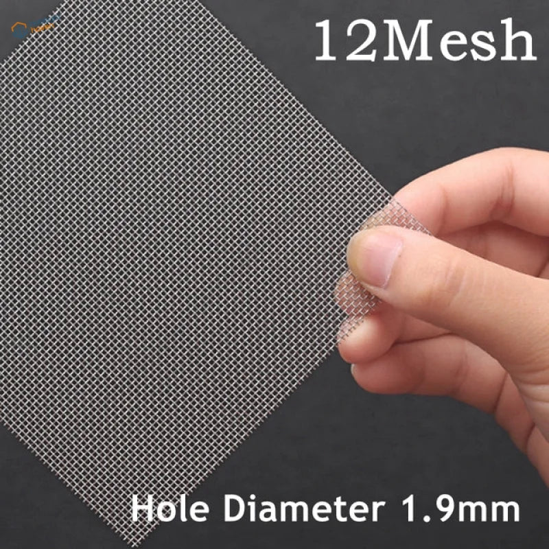 304 stainless steel mesh, 12 mesh with 1.9 mm holes