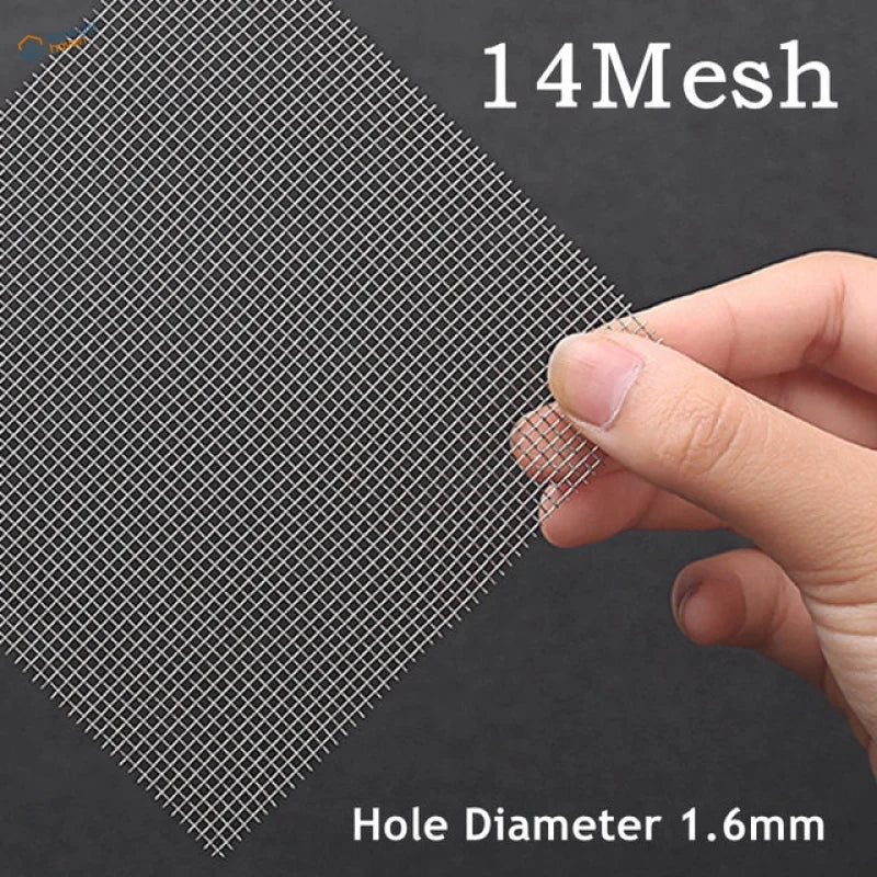304 stainless steel mesh, 14 mesh with 1.6 mm holes