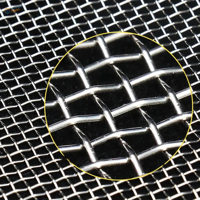 Close-up of a 304 stainless steel modeling mesh weave