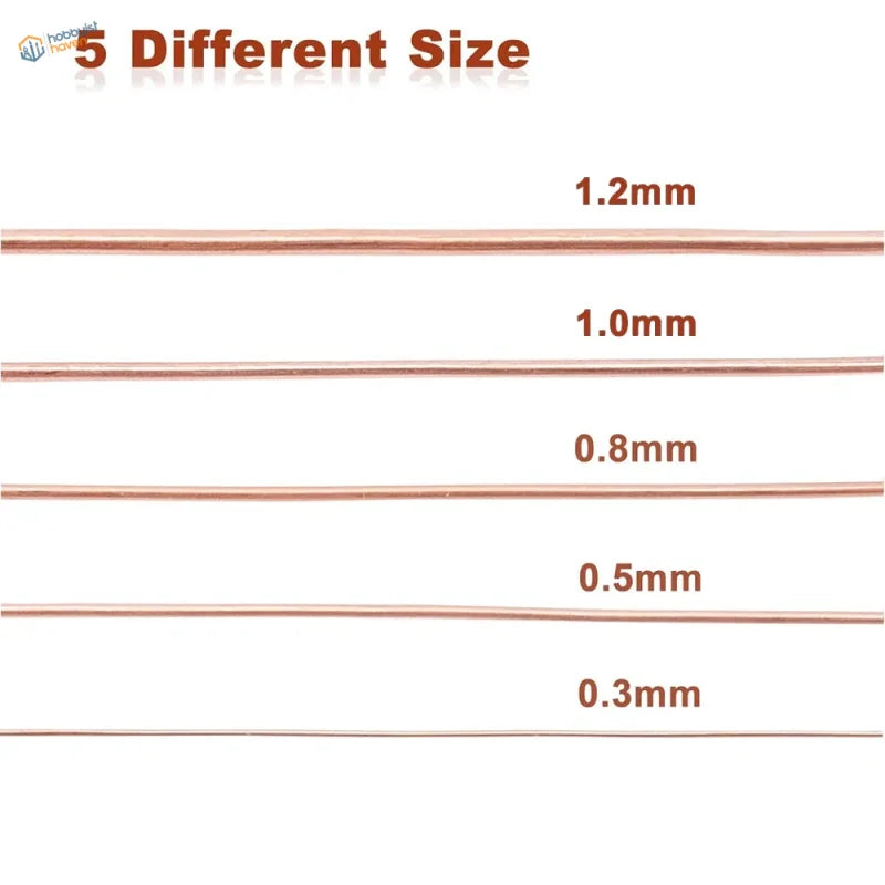 Cívky holého měděného drátu 10m (0,3~1,2mm)