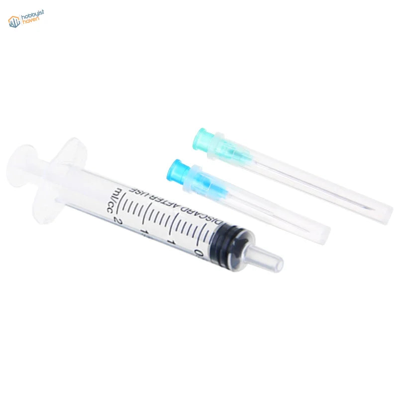 2ml syringe set with 21G and 23G gauge needles