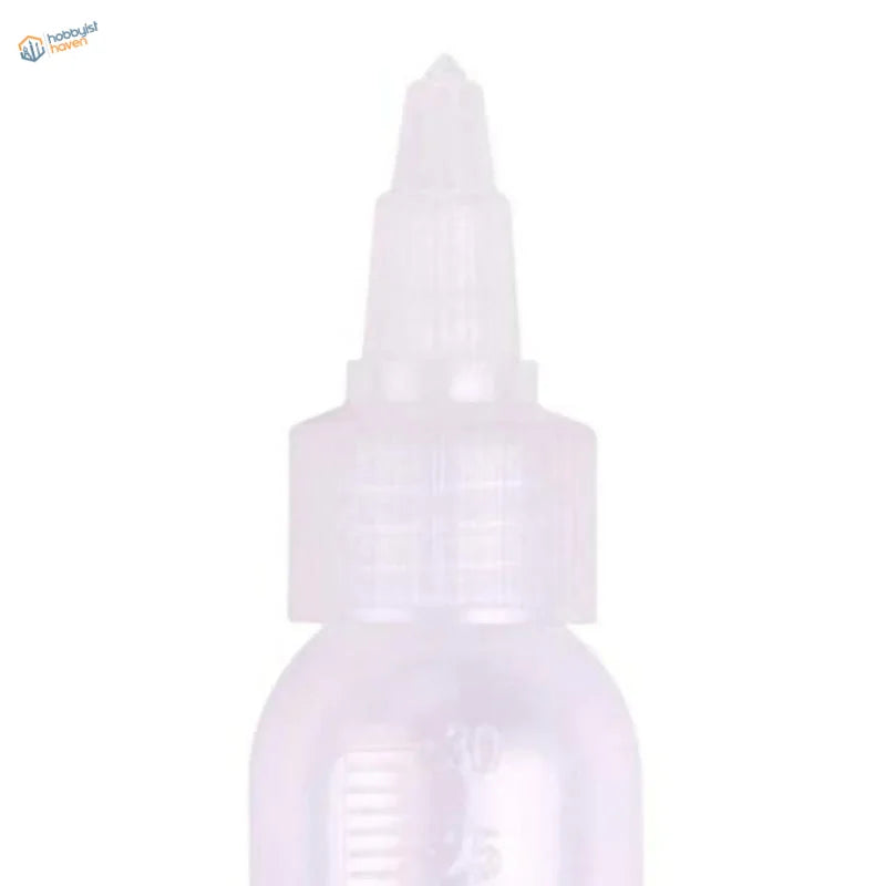 10pcs 30ml paint bottles with transparent fine-tipped nozzle