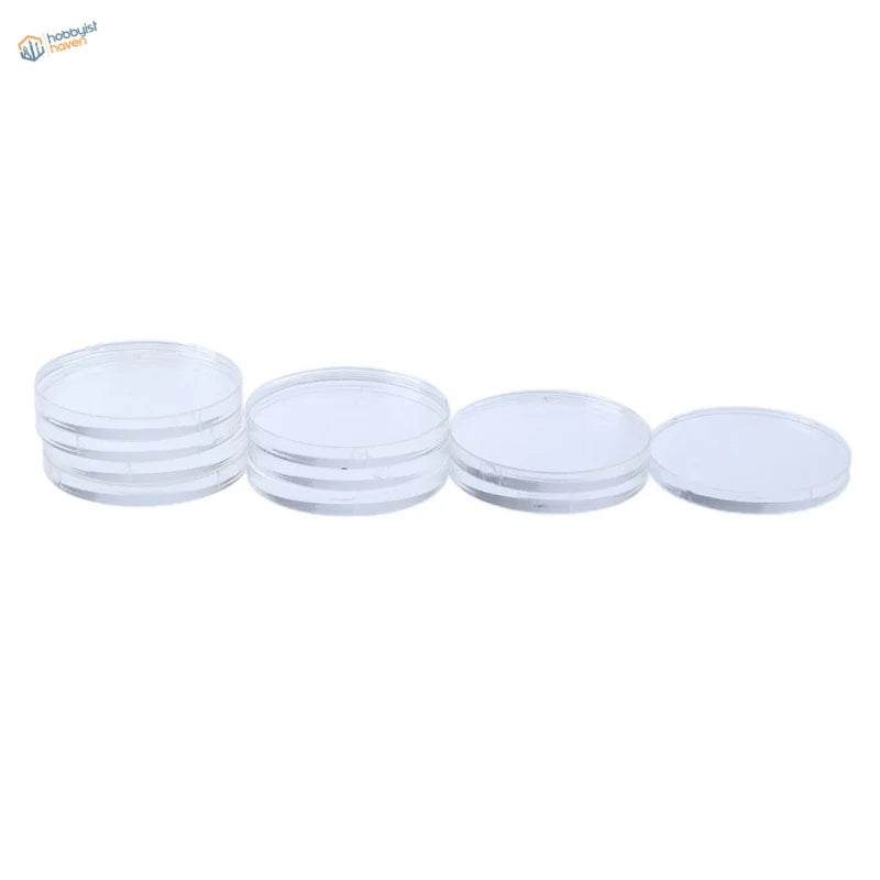 10pcs transparent acrylic bases 45mm round for miniatures