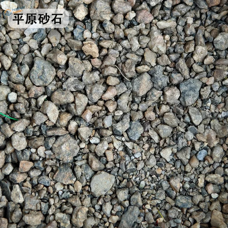 140ml ballast gravel mix of gray brown black rough stones