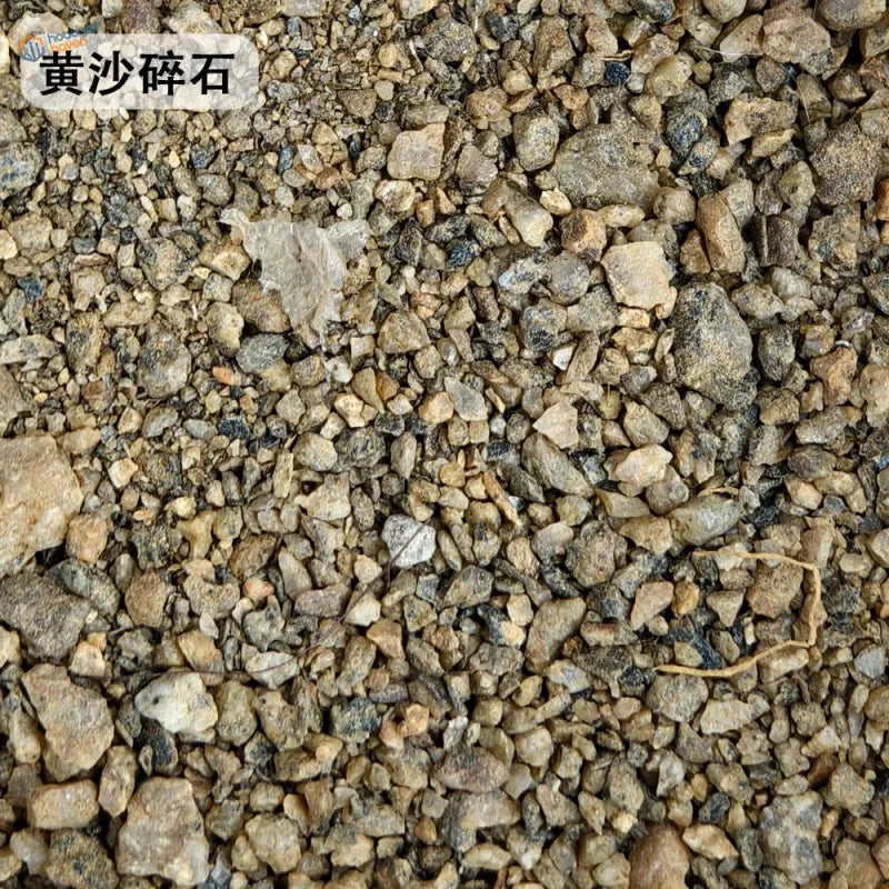 140ml ballast gravel mix of coarse beige gray angular stones