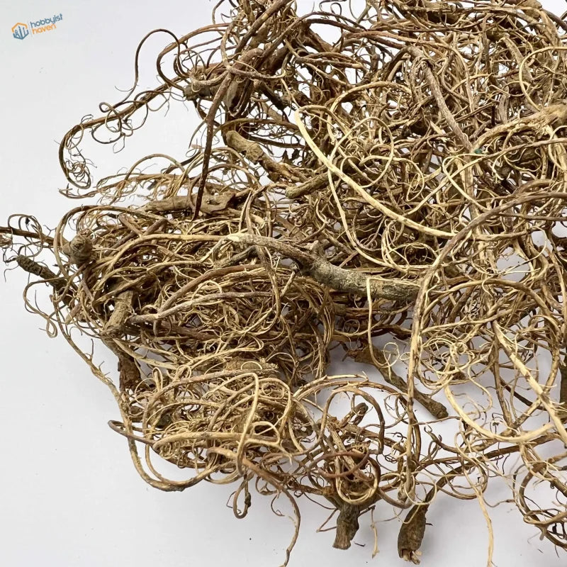 20g plant roots vine hay with tangled dried brownish-yellow twisted vines