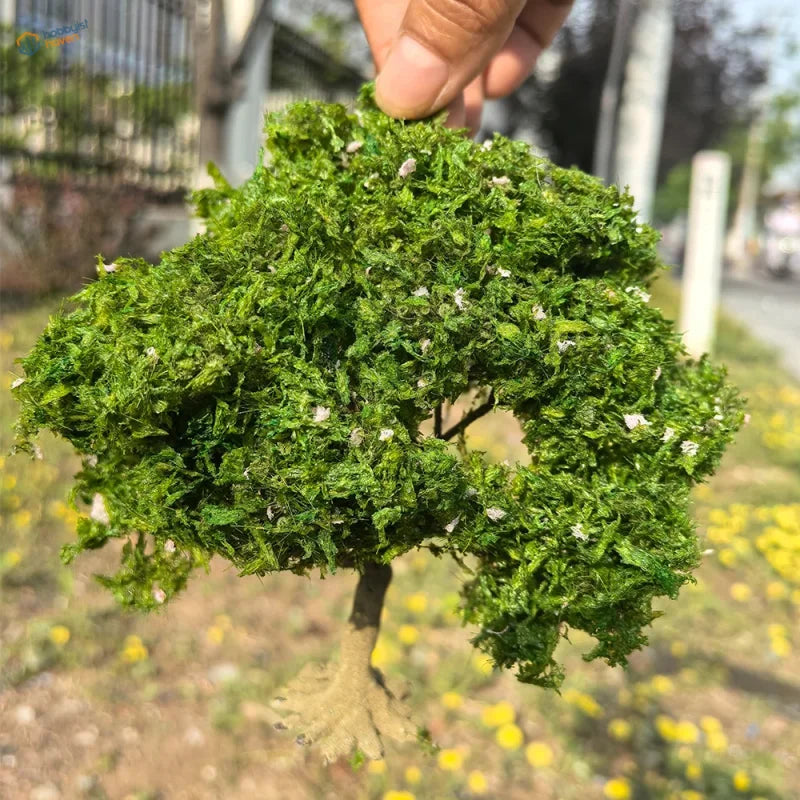 150mm moss model tree for dioramas with precision hobby tools