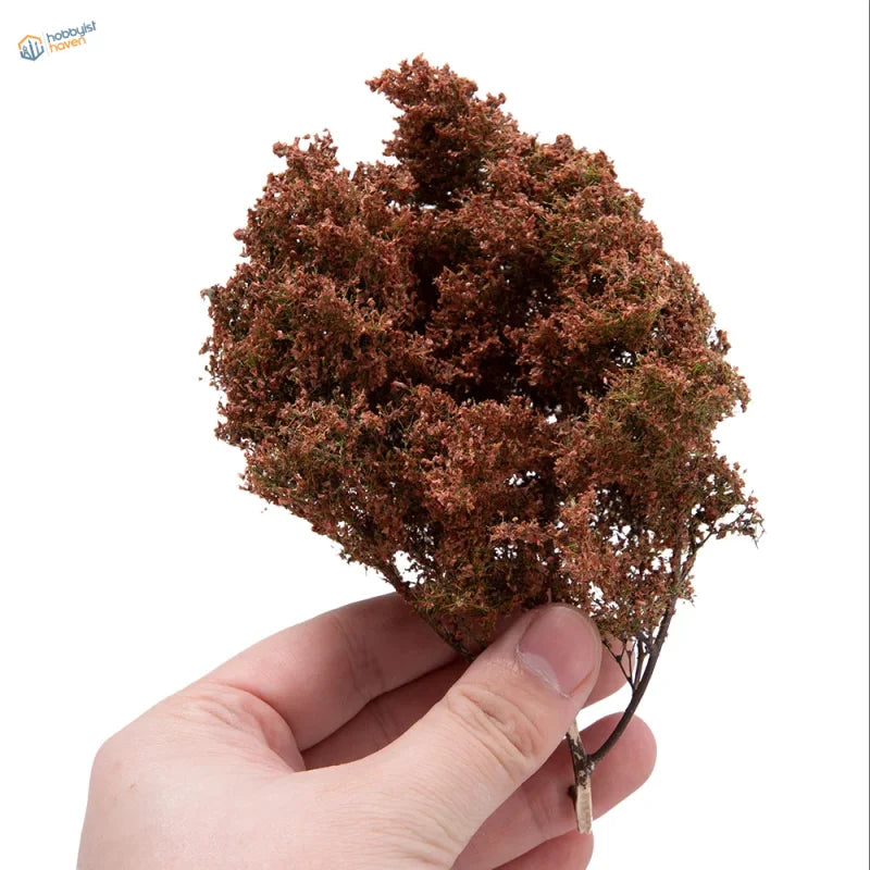 15cm dense tree with reddish-brown foliage for scale modeling tools