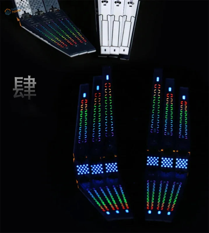 18ml fluorescent liquid paint in glowing LED piano key gloves