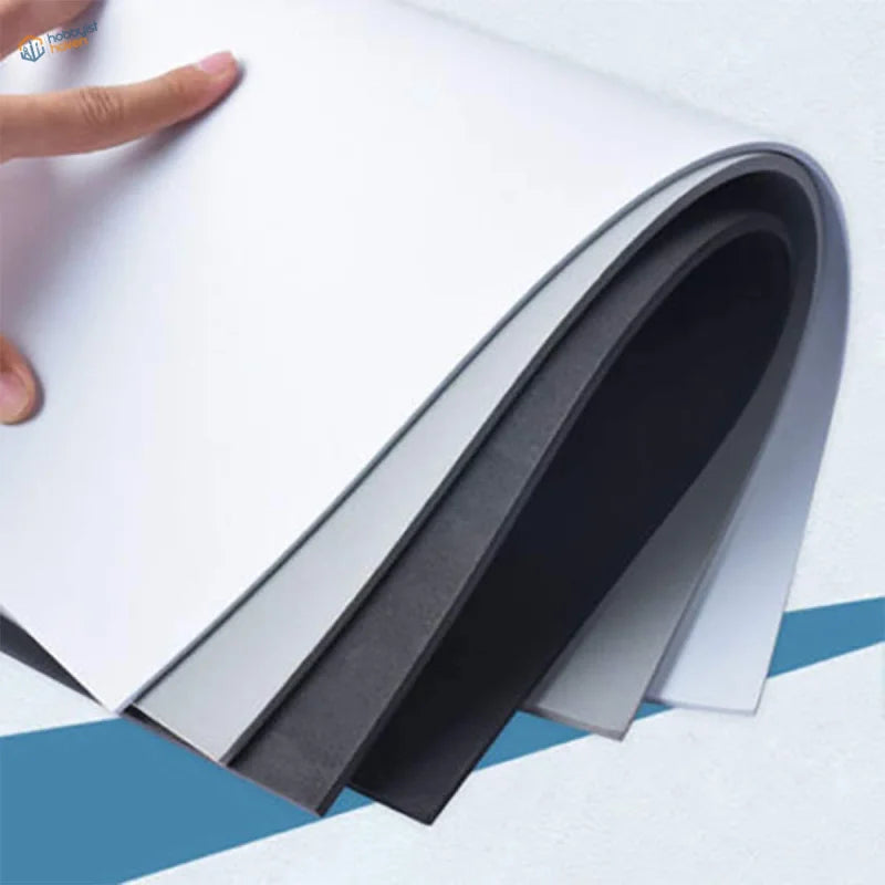 Stack of 1-10mm EVA foam sheets in white, light gray, black