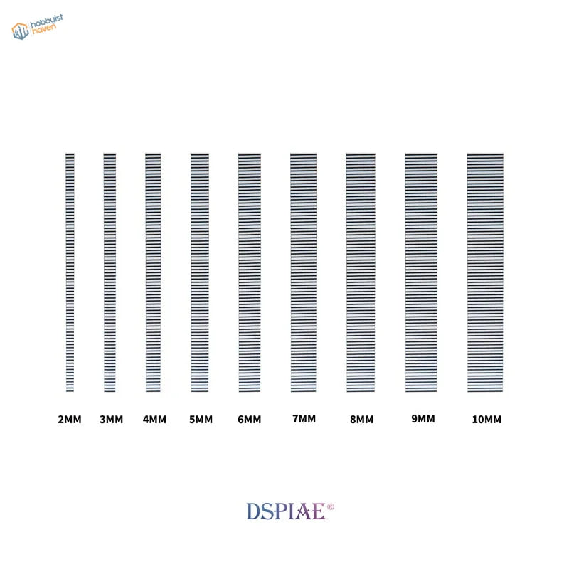 2-10mm DSPIAE carving guide tape with 10 precise millimeter rulers