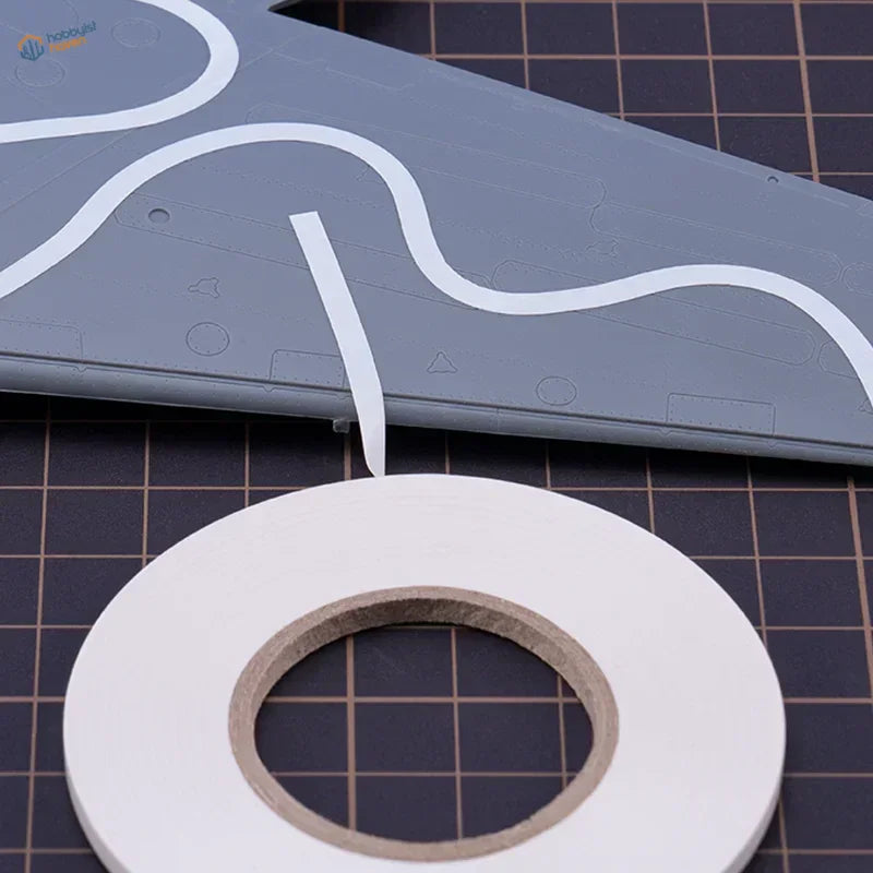 2-12mm low tack flexible masking tape roll on grid surface