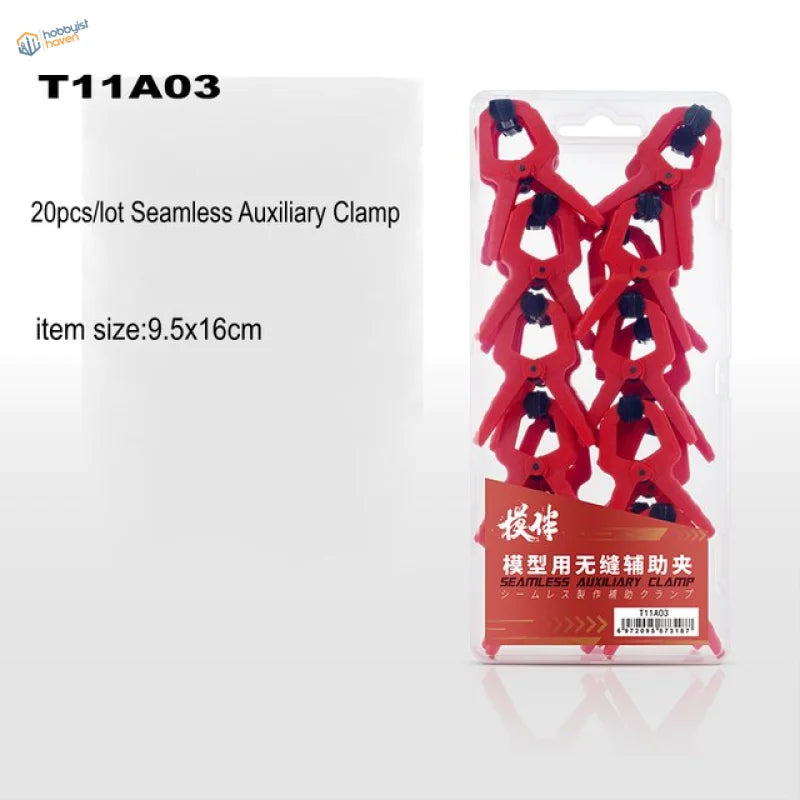 Red galaxy model clamps in clear package, 2/4/20pcs