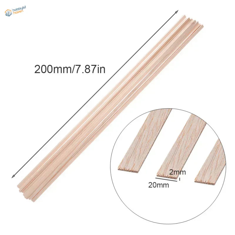 20~50pcs Balsa Wood Sticks & Strips
